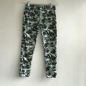 Justice Premium Jeans Spring Floral Jeggings 12R